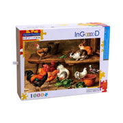 Ingooood Wooden Jigsaw Puzzle 1000 Pieces - Backyard poultry - Ingooood jigsaw puzzle 1000 piece