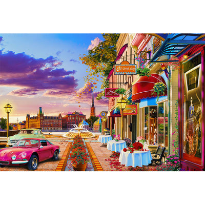 Ingooood Wooden Jigsaw Puzzle 1000 Piece - corner cafe - Ingooood jigsaw puzzle 1000 piece