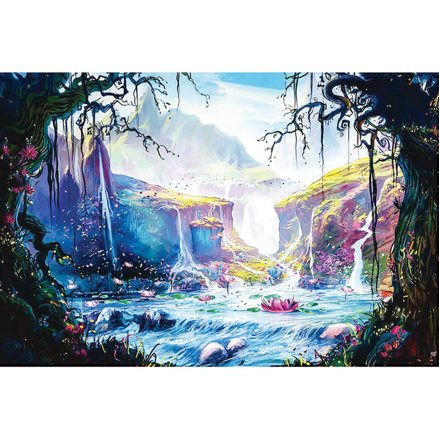 Ingooood Wooden Jigsaw Puzzle 1000 Pieces-Lotus Pond in Wonderland- Entertainment Toys for Adult Special Graduation or Birthday Gift Home Decor - Ingooood jigsaw puzzle 1000 piece