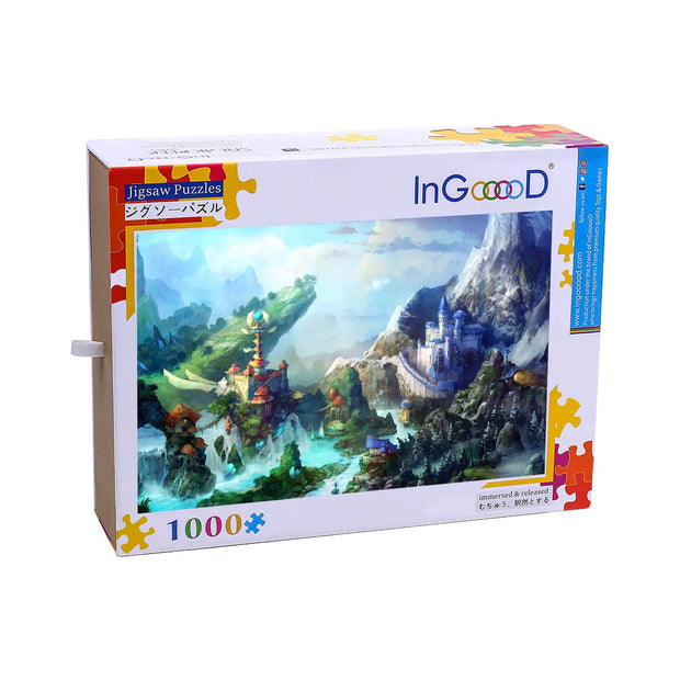 Ingooood Wooden Jigsaw Puzzle 1000 Pieces for Adult-Fantasy city - Ingooood jigsaw puzzle 1000 piece