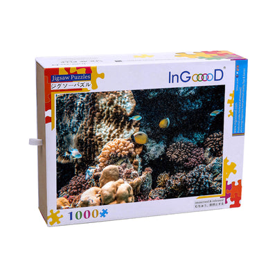 Ingooood Wooden Jigsaw Puzzle 1000 Piece - Hidden Underwater World - Ingooood jigsaw puzzle 1000 piece