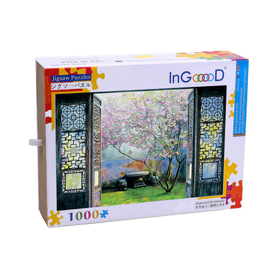 Ingooood Wooden Jigsaw Puzzle 1000 Piece - Spring scenery of the courtyard - Ingooood jigsaw puzzle 1000 piece