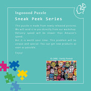 Ingooood Wooden Jigsaw Puzzle 1000 Piece - Family Portrait - Ingooood jigsaw puzzle 1000 piece