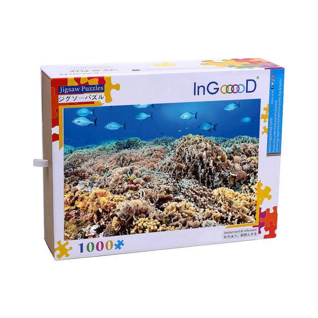 Ingooood Wooden Jigsaw Puzzle 1000 Pieces - coral - Ingooood jigsaw puzzle 1000 piece