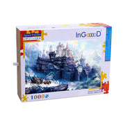 Ingooood Wooden Jigsaw Puzzle 1000 Pieces - Ice fortress - Ingooood jigsaw puzzle 1000 piece