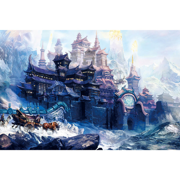 Ingooood Wooden Jigsaw Puzzle 1000 Pieces - Ice fortress - Ingooood jigsaw puzzle 1000 piece