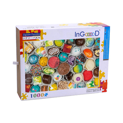 Ingooood Wooden Jigsaw Puzzle 1000 Piece - Chocolate - Ingooood jigsaw puzzle 1000 piece