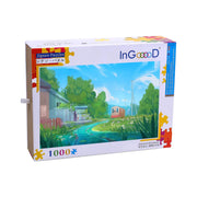 Ingooood Wooden Jigsaw Puzzle 1000 Piece for Adult-Summer Suburbs - Ingooood jigsaw puzzle 1000 piece