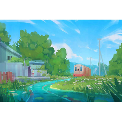 Ingooood Wooden Jigsaw Puzzle 1000 Piece for Adult-Summer Suburbs - Ingooood jigsaw puzzle 1000 piece