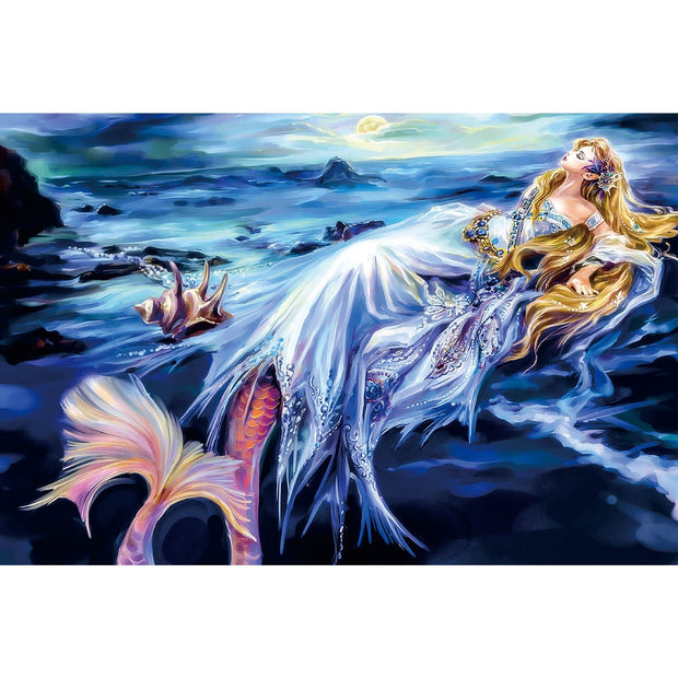 Ingooood Wooden Jigsaw Puzzle 1000 Pieces for Adult- Mermaid in the evening - Ingooood jigsaw puzzle 1000 piece