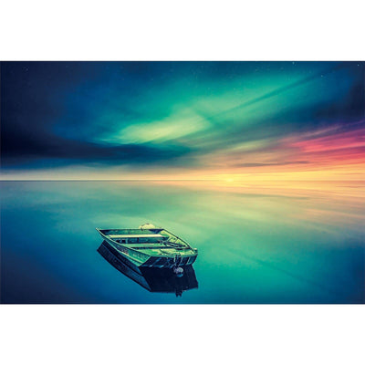 Ingooood Wooden Jigsaw Puzzle 1000 Pieces for Adult-Ships under The Colored Sky - Ingooood jigsaw puzzle 1000 piece