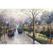 Ingooood Wooden Jigsaw Puzzle 1000 Pieces-Christmas town at dusk-Entertainment Toys for Adult Special Graduation or Birthday Gift Home Decor - Ingooood jigsaw puzzle 1000 piece