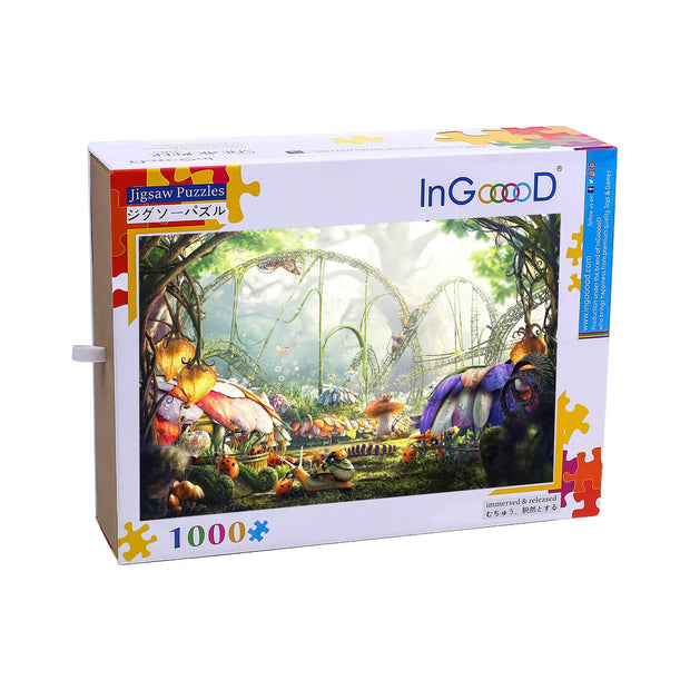 Ingooood Wooden Jigsaw Puzzle 1000 Piece for Adult-Plant amusement park - Ingooood jigsaw puzzle 1000 piece