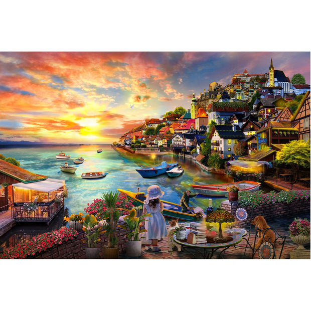 Ingooood Wooden Jigsaw Puzzle 1000 Piece - Waiting by the sea - Ingooood jigsaw puzzle 1000 piece