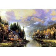 Ingooood Wooden Jigsaw Puzzle 1000 Pieces - Riverside town - Ingooood jigsaw puzzle 1000 piece