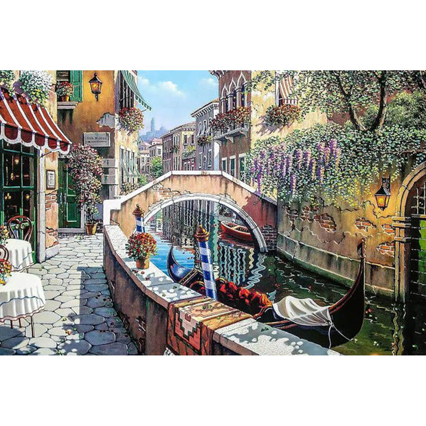 Ingooood Wooden Jigsaw Puzzle 1000 Pieces-Quiet town-Entertainment Toys for Adult Special Graduation or Birthday Gift Home Decor - Ingooood jigsaw puzzle 1000 piece