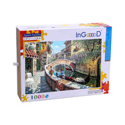 Ingooood Wooden Jigsaw Puzzle 1000 Pieces-Quiet town-Entertainment Toys for Adult Special Graduation or Birthday Gift Home Decor - Ingooood jigsaw puzzle 1000 piece