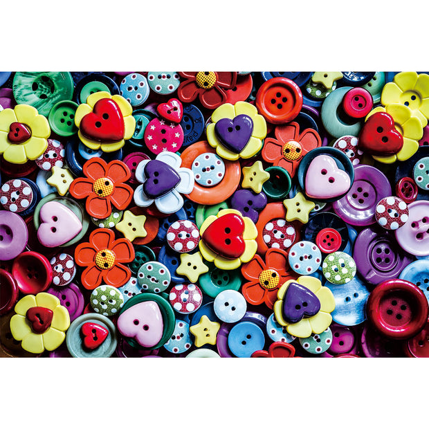 Ingooood Wooden Jigsaw Puzzle 1000 Piece - Button collection - Ingooood jigsaw puzzle 1000 piece