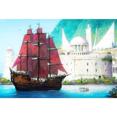 Ingooood Wooden Jigsaw Puzzle 1000 Piece for Adult-Red sailing boat - Ingooood jigsaw puzzle 1000 piece