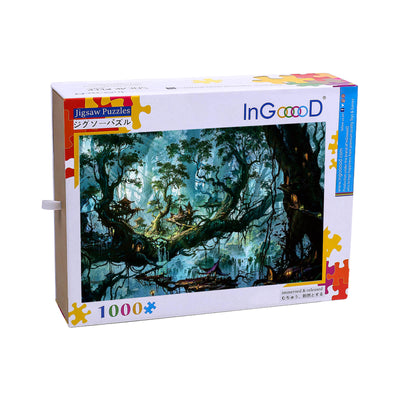 Ingooood Wooden Jigsaw Puzzle 1000 Pieces - Village on the tree - Ingooood jigsaw puzzle 1000 piece