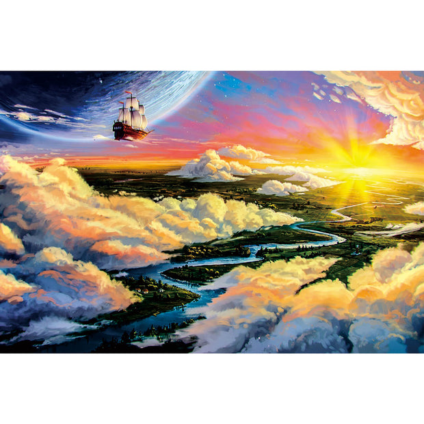 Ingooood Wooden Jigsaw Puzzle 1000 Piece - Dream Sailing - Ingooood jigsaw puzzle 1000 piece