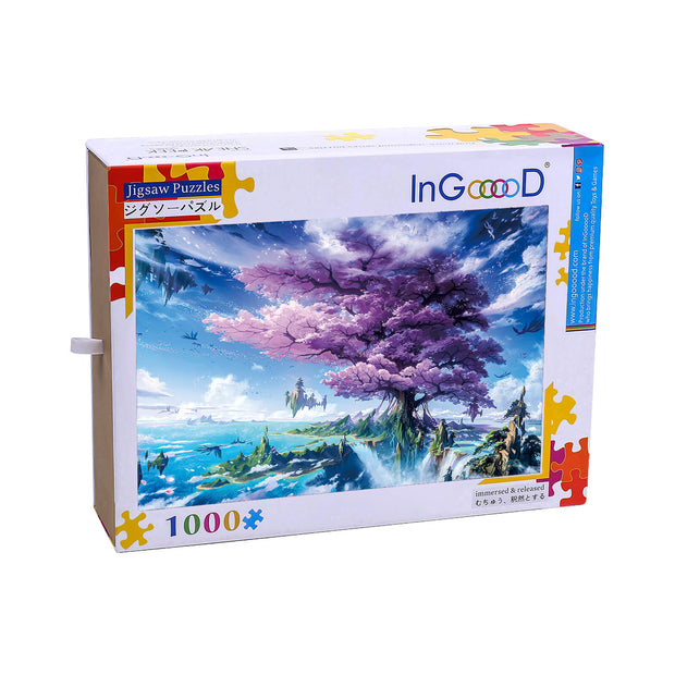 Ingooood Wooden Jigsaw Puzzle 1000 Piece - Huge Cherry Tree - Ingooood jigsaw puzzle 1000 piece