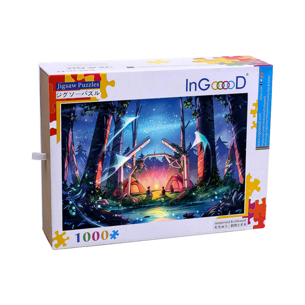 Ingooood Wooden Jigsaw Puzzle 1000 Piece - Camping - Ingooood jigsaw puzzle 1000 piece
