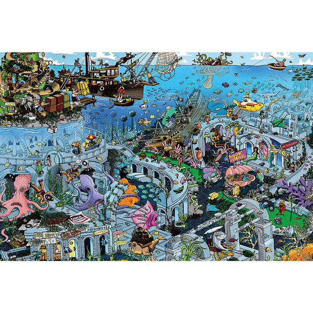 Ingooood Wooden Jigsaw Puzzle 1000 Piece - Atlanti underwater - Ingooood jigsaw puzzle 1000 piece
