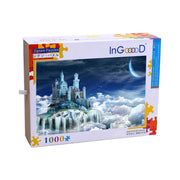 Ingooood Wooden Jigsaw Puzzle 1000 Pieces-Castle on the cloud- Entertainment Toys for Adult Special Graduation or Birthday Gift Home Decor - Ingooood jigsaw puzzle 1000 piece