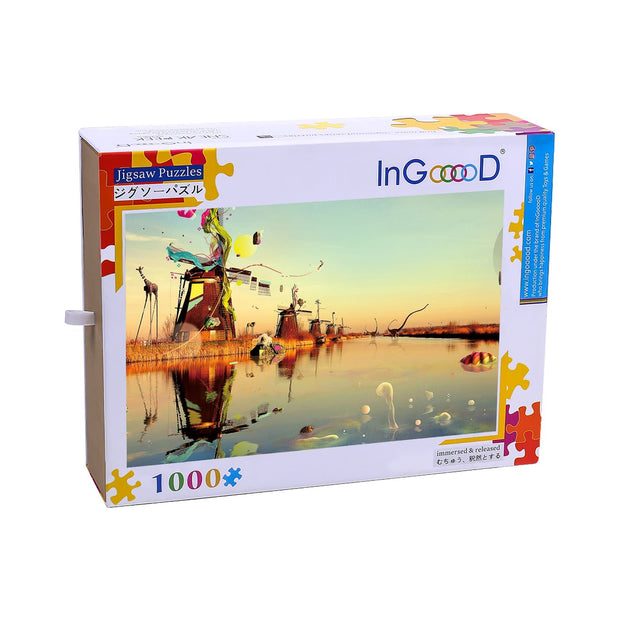 Ingooood Wooden Jigsaw Puzzle 1000 Pieces for Adult-Fantasy planet - Ingooood jigsaw puzzle 1000 piece