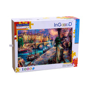 Ingooood Wooden Jigsaw Puzzle 1000 Pieces - Leisure life by the river - Ingooood jigsaw puzzle 1000 piece