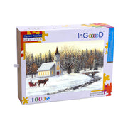 Ingooood Wooden Jigsaw Puzzle 1000 Pieces-Christmas winter-Entertainment Toys for Adult Special Graduation or Birthday Gift Home Decor - Ingooood jigsaw puzzle 1000 piece