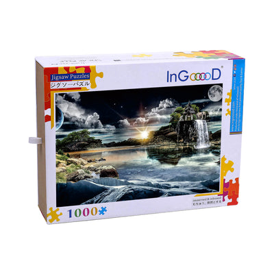Ingooood Wooden Jigsaw Puzzle 1000 Piece - Day and Night - Ingooood jigsaw puzzle 1000 piece