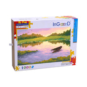 Ingooood Wooden Jigsaw Puzzle 1000 Pieces - Dream lake - Ingooood jigsaw puzzle 1000 piece