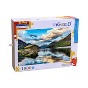 Ingooood Wooden Jigsaw Puzzle 1000 Pieces for Adult-Wooden House by The River - Ingooood jigsaw puzzle 1000 piece