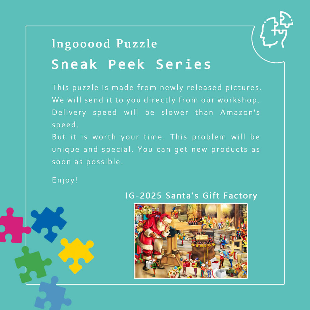 Ingooood 1000 Piece Jigsaw Puzzle - Sneak Peek Series 'BELUGA' For Adults, Fun Challenge & Home Decor - View #3