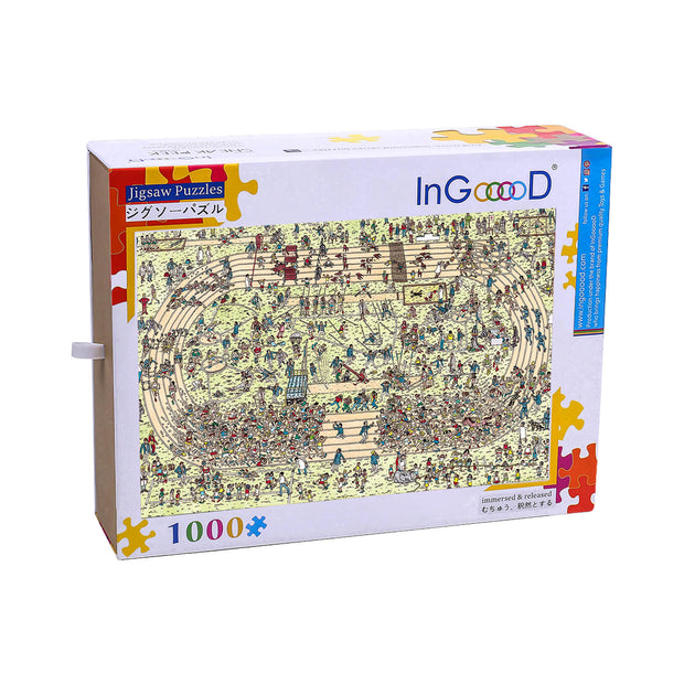 Ingooood Wooden Jigsaw Puzzle 1000 Piece - Playground - Ingooood jigsaw puzzle 1000 piece