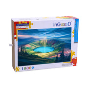 Ingooood Wooden Jigsaw Puzzle 1000 Pieces-Lake in the world of oil painting-Entertainment Toys for Adult Special Graduation or Birthday Gift Home Decor - Ingooood jigsaw puzzle 1000 piece