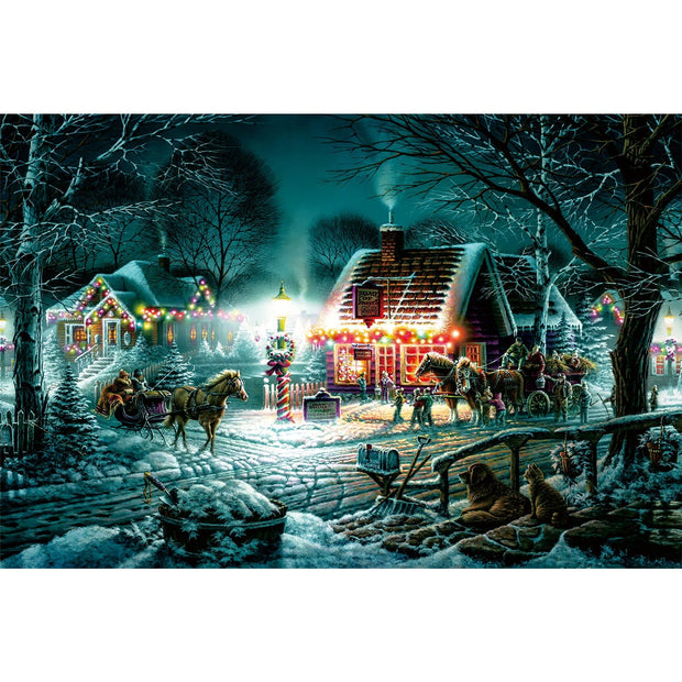 Ingooood Wooden Jigsaw Puzzle 1000 Pieces for Adult-Christmas decoration - Ingooood jigsaw puzzle 1000 piece