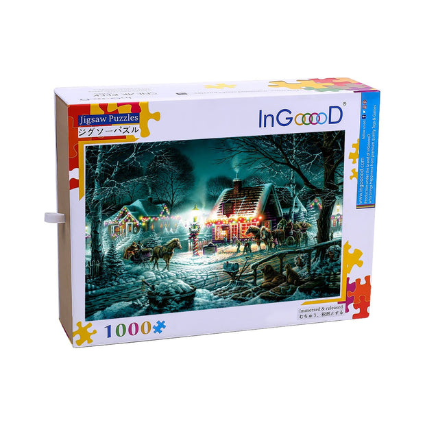 Ingooood Wooden Jigsaw Puzzle 1000 Pieces for Adult-Christmas decoration - Ingooood jigsaw puzzle 1000 piece