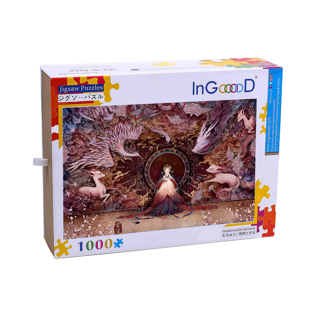 Ingooood Wooden Jigsaw Puzzle 1000 Pieces - Suzaku - Ingooood jigsaw puzzle 1000 piece