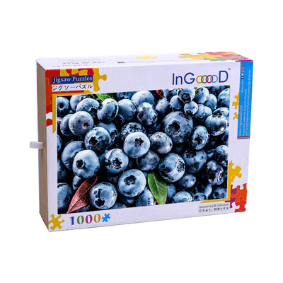 Ingooood Wooden Jigsaw Puzzle 1000 Piece - Fresh Blueberries - Ingooood jigsaw puzzle 1000 piece
