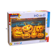 Ingooood Wooden Jigsaw Puzzle 1000 Piece for Adult-Pumpkin Smiley - Ingooood jigsaw puzzle 1000 piece