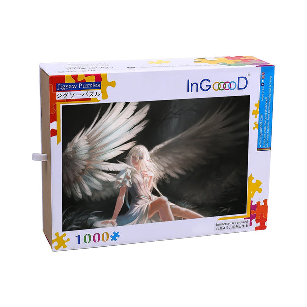 Ingooood Wooden Jigsaw Puzzle 1000 Pieces for Adult-Angel under the light - Ingooood jigsaw puzzle 1000 piece