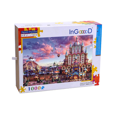 Ingooood Wooden Jigsaw Puzzle 1000 Piece - European fairy tale castle - Ingooood jigsaw puzzle 1000 piece