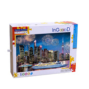 Ingooood Wooden Jigsaw Puzzle 1000 Piece - City View - Ingooood jigsaw puzzle 1000 piece