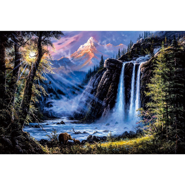 Ingooood Wooden Jigsaw Puzzle 1000 Pieces for Adult-Waterfall scenery - Ingooood jigsaw puzzle 1000 piece