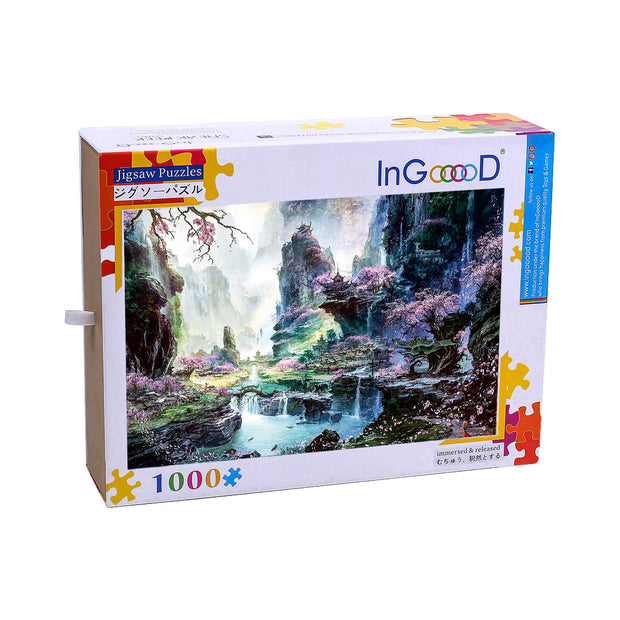 Ingooood Wooden Jigsaw Puzzle 1000 Piece - Fairyland - Ingooood jigsaw puzzle 1000 piece