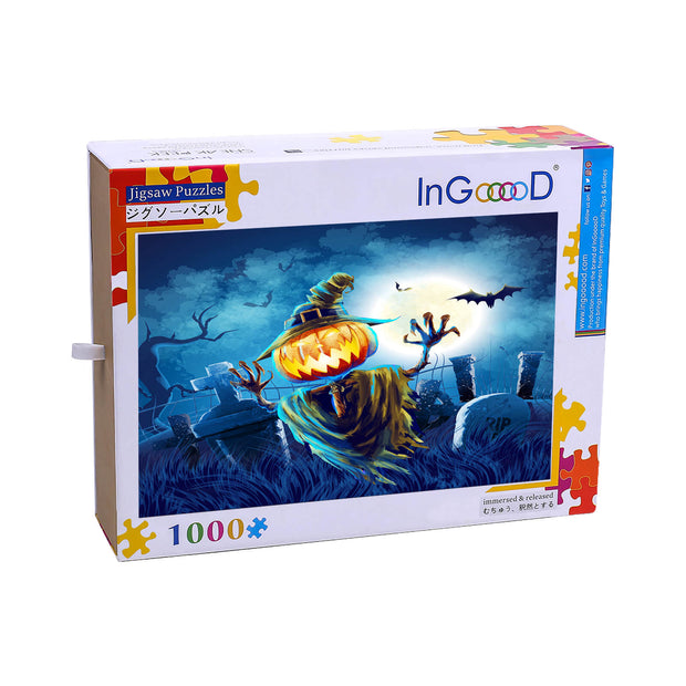 Ingooood Wooden Jigsaw Puzzle 1000 Piece for Adult-Pumpkin Ghost - Ingooood jigsaw puzzle 1000 piece