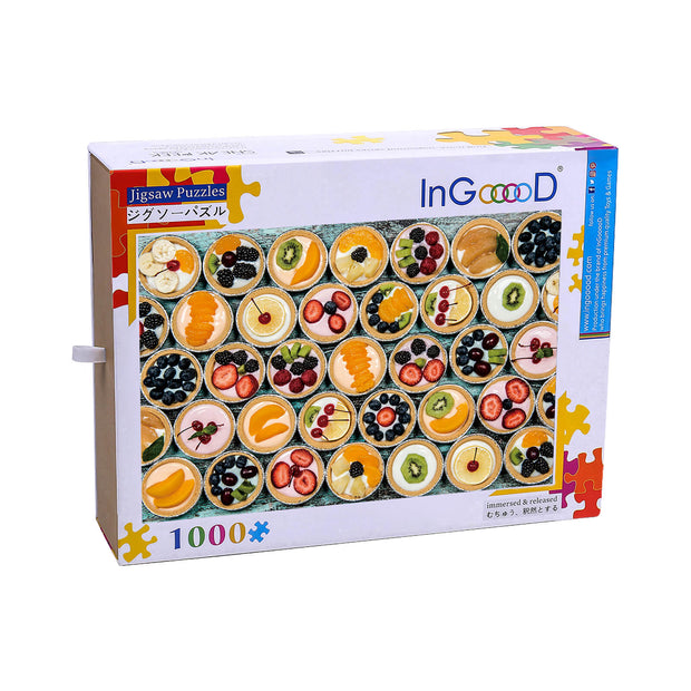Ingooood Wooden Jigsaw Puzzle 1000 Piece - Fruit Tart - Ingooood jigsaw puzzle 1000 piece